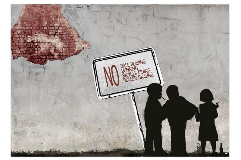 FOTOTAPET No Ball Playing 400x280 - Artgeist sp. z o. o. - Inredning & dekor - Väggdekor - Tapeter & tapettillbehör - Fototapeter