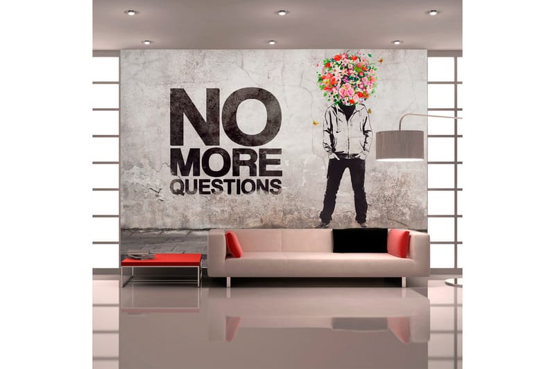 Fototapet No More Questions 200x140 - Artgeist sp. z o. o. - Inredning & dekor - Väggdekor - Tapeter & tapettillbehör - Fototapeter