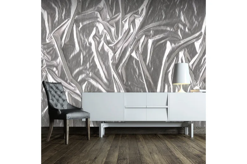Fototapet Noble Silver 300x210 - Artgeist sp. z o. o. - Inredning & dekor - Väggdekor - Tapeter & tapettillbehör - Fototapeter