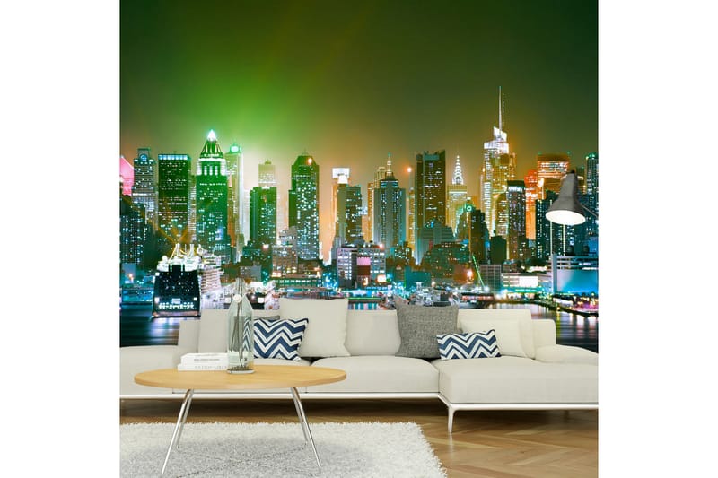 FOTOTAPET NY Enlightened Harbour 300x210 - Artgeist sp. z o. o. - Inredning & dekor - Väggdekor - Tapeter & tapettillbehör - Fototapeter