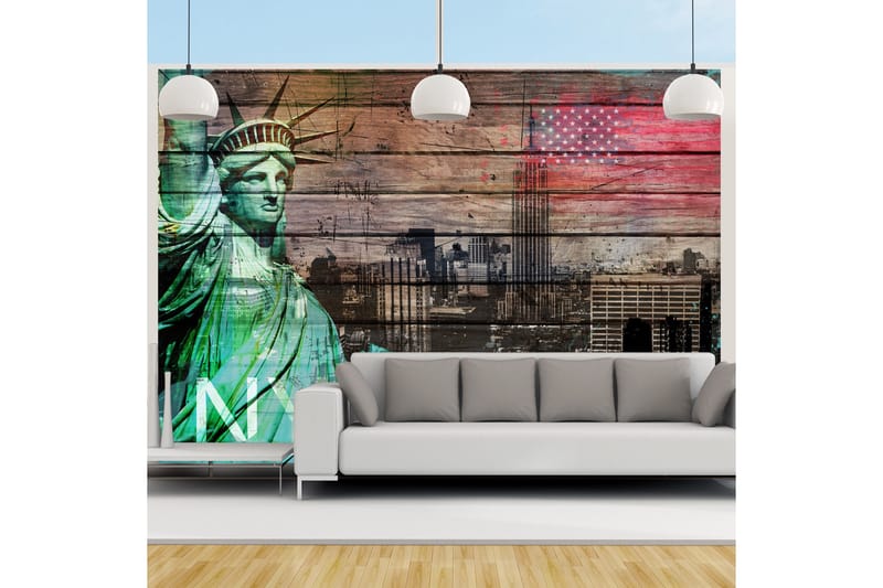 FOTOTAPET NYC Symbols 250x175 - Artgeist sp. z o. o. - Inredning & dekor - Väggdekor - Tapeter & tapettillbehör - Fototapeter