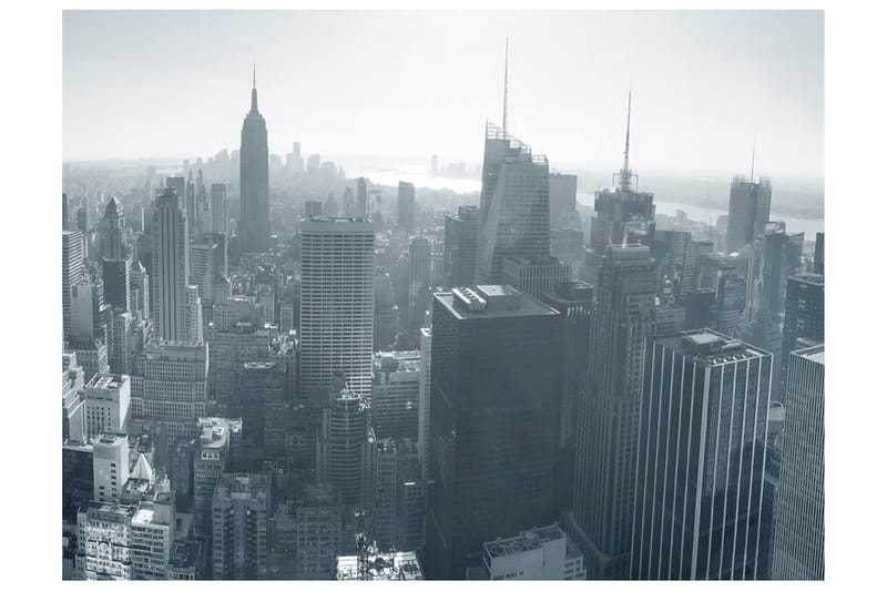 FOTOTAPET NYC Tecken På En Färgad Bakgrund 250x193 - Artgeist sp. z o. o. - Inredning & dekor - Väggdekor - Tapeter & tapettillbehör - Fototapeter