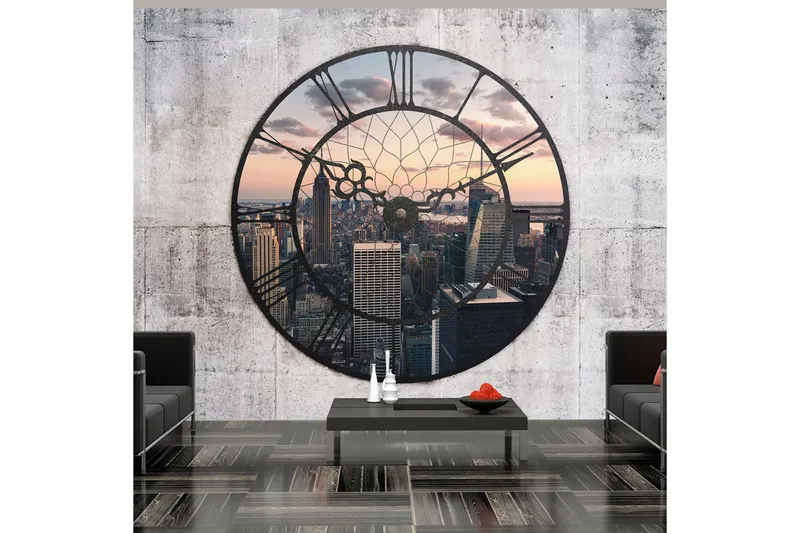 Fototapet NYC Time Zone 350x270 - Artgeist sp. z o. o. - Inredning & dekor - Väggdekor - Tapeter & tapettillbehör - Fototapeter