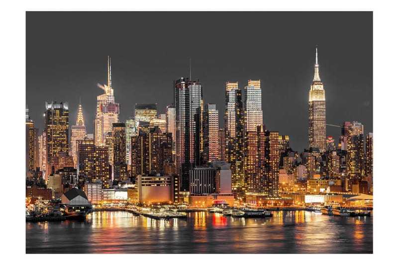 FOTOTAPET NYC Twilight 100x70 - Artgeist sp. z o. o. - Inredning & dekor - Väggdekor - Tapeter & tapettillbehör - Fototapeter