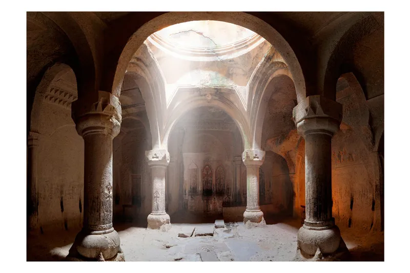 FOTOTAPET Old Temple 150x105 - Artgeist sp. z o. o. - Inredning & dekor - Väggdekor - Tapeter & tapettillbehör - Fototapeter