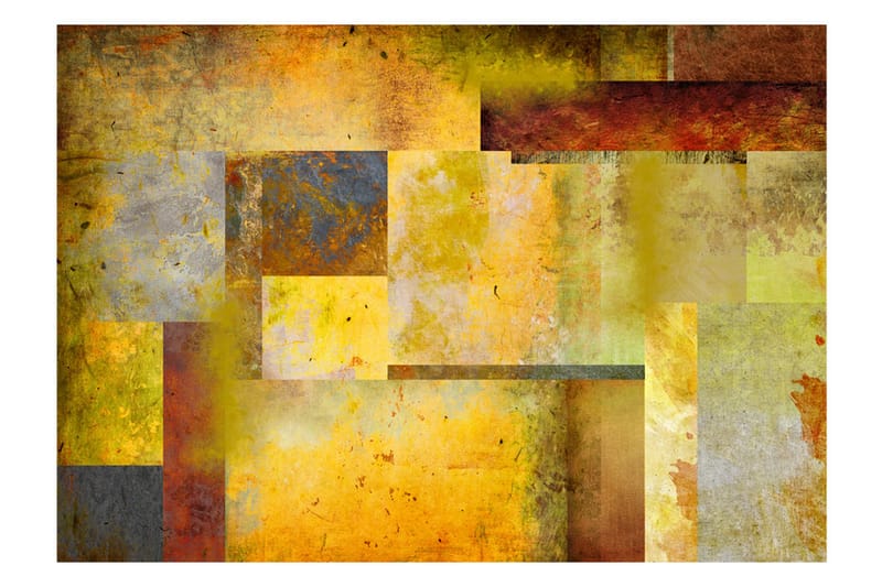 FOTOTAPET Orange Hue Of Art Expression 100x70 - Artgeist sp. z o. o. - Inredning & dekor - Väggdekor - Tapeter & tapettillbehör - Fototapeter