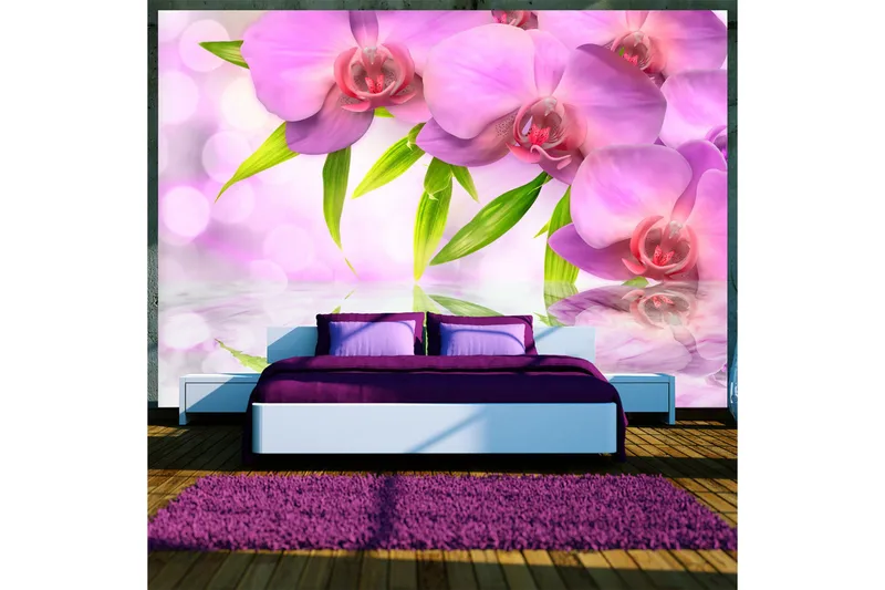 Fototapet Orchids In Lilac Colour 200x140, Artgeist sp. z o. o.