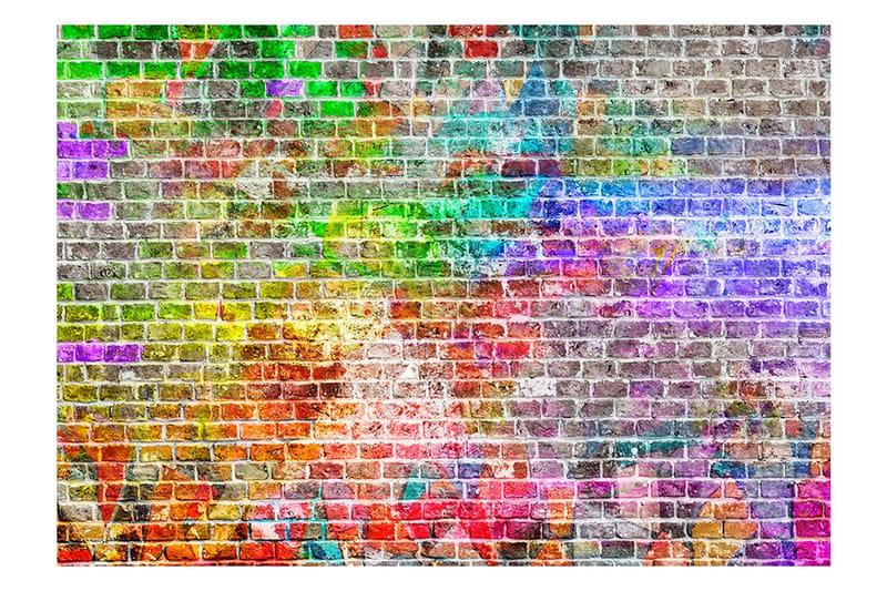 FOTOTAPET Rainbow Wall 200x140 - Artgeist sp. z o. o. - Fototapeter