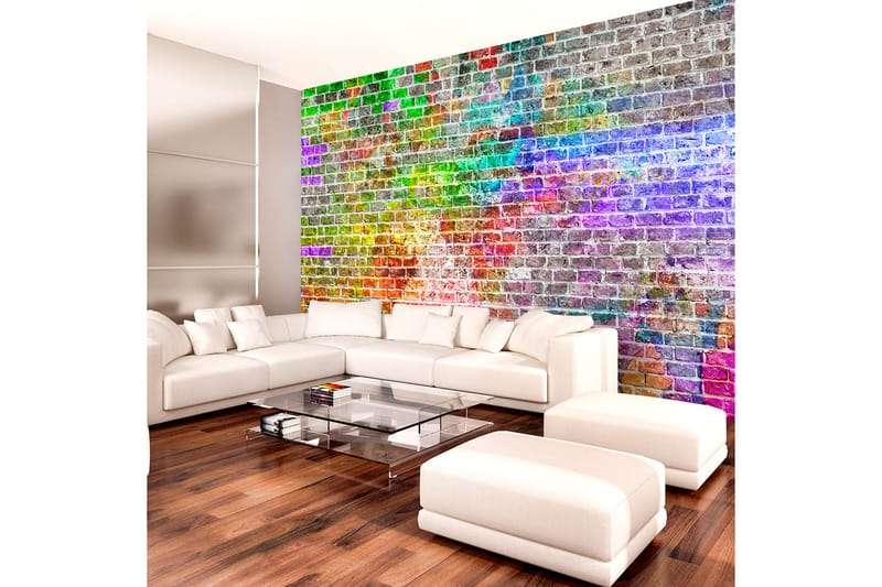 FOTOTAPET Rainbow Wall 300x210 - Artgeist sp. z o. o. - Inredning & dekor - Väggdekor - Tapeter & tapettillbehör - Fototapeter