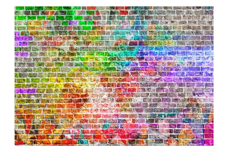 FOTOTAPET Rainbow Wall 300x210 - Artgeist sp. z o. o. - Inredning & dekor - Väggdekor - Tapeter & tapettillbehör - Fototapeter