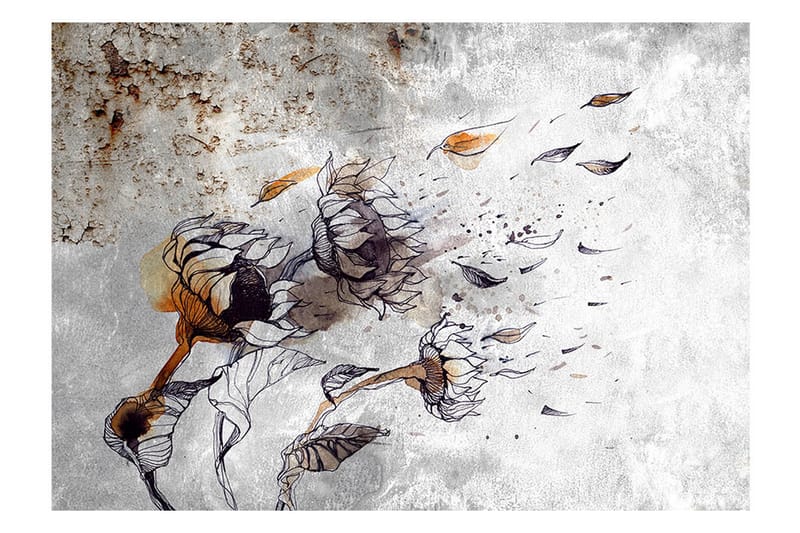 FOTOTAPET Recall Sunflowers 350x245 - Artgeist sp. z o. o. - Inredning & dekor - Väggdekor - Tapeter & tapettillbehör - Fototapeter