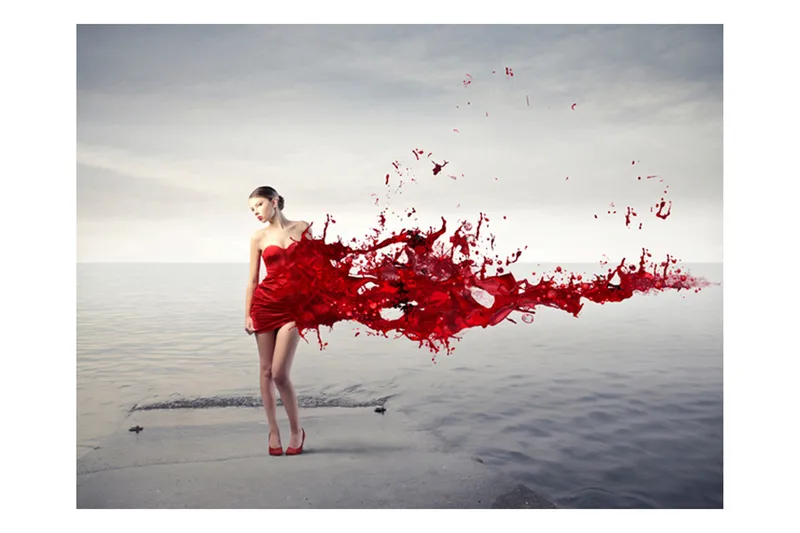 Fototapet Red Beauty 200x154 - Artgeist sp. z o. o. - Inredning & dekor - Väggdekor - Tapeter & tapettillbehör - Fototapeter