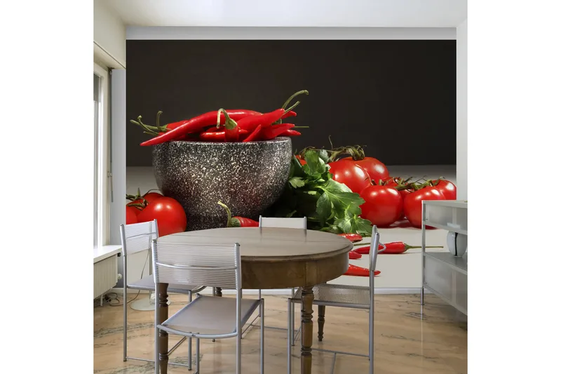 FOTOTAPET Red Dychotomy 400x309, Artgeist sp. z o. o.