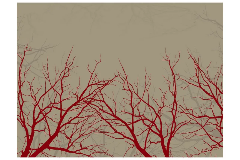 Fototapet Red-Hot Branches 200x154, Artgeist sp. z o. o.