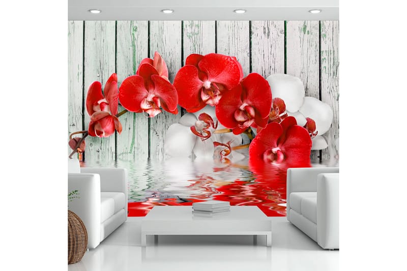 FOTOTAPET Ruby Orchid 200x140 - Artgeist sp. z o. o. - Inredning & dekor - Väggdekor - Tapeter & tapettillbehör - Fototapeter