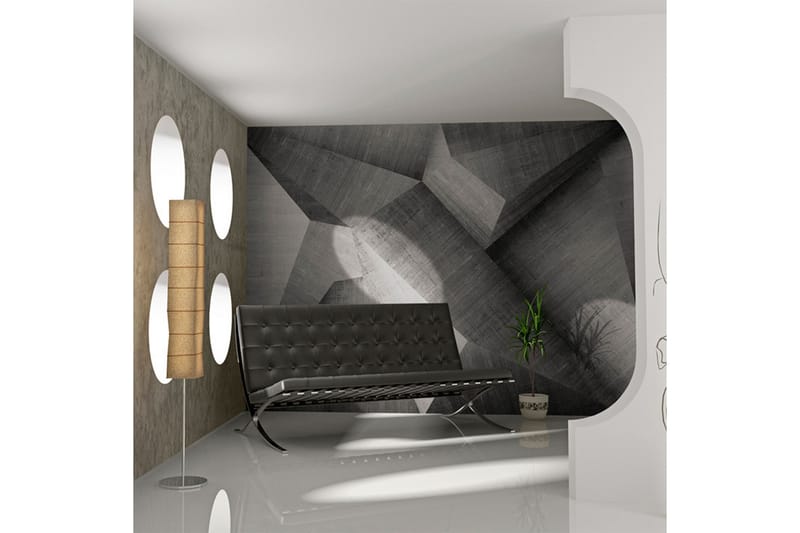 FOTOTAPET Sammanfattning Betongblock 350x270 - Artgeist sp. z o. o. - Inredning & dekor - Väggdekor - Tapeter & tapettillbehör - Fototapeter