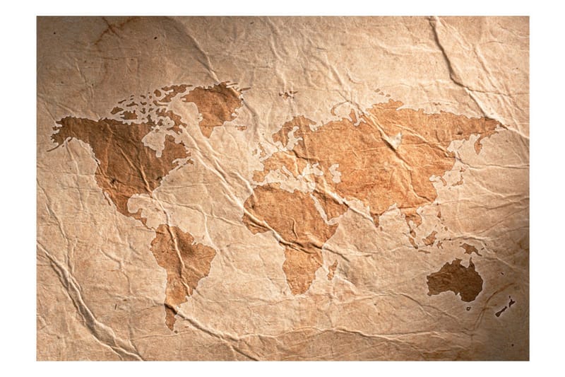 Fototapet Sandy Map 350x245 - Artgeist sp. z o. o. - Inredning & dekor - Väggdekor - Tapeter & tapettillbehör - Fototapeter