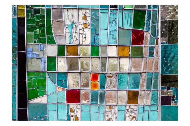 Fototapet Sapphire Stained Glass 200x140 - Artgeist sp. z o. o. - Inredning & dekor - Väggdekor - Tapeter & tapettillbehör - Fototapeter