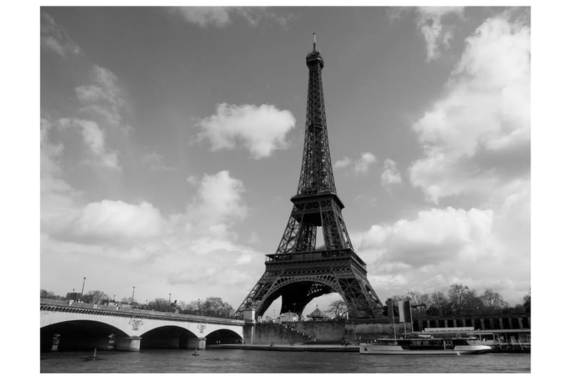 Fototapet Seine And Eiffel Tower 200x154 - Artgeist sp. z o. o. - Inredning & dekor - Väggdekor - Tapeter & tapettillbehör - Fototapeter
