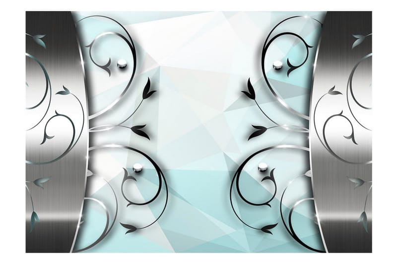 Fototapet Silver Gate 150x105 - Artgeist sp. z o. o. - Inredning & dekor - Väggdekor - Tapeter & tapettillbehör - Fototapeter