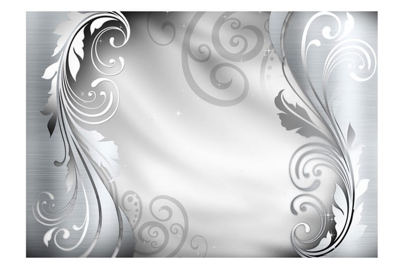 Fototapet Silver Ornament 300x210 - Artgeist sp. z o. o. - Inredning & dekor - Väggdekor - Tapeter & tapettillbehör - Fototapeter