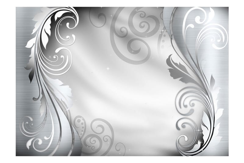 FOTOTAPET Silver Ornament 300x210 - Artgeist sp. z o. o. - Inredning & dekor - Väggdekor - Tapeter & tapettillbehör - Fototapeter