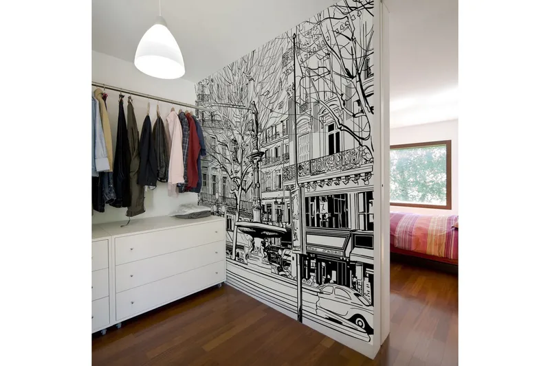 Fototapet Sketch Of Parisian Fountain 450x270 - Artgeist sp. z o. o. - Inredning & dekor - Väggdekor - Tapeter & tapettillbehör - Fototapeter