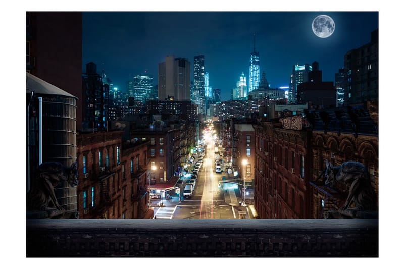 FOTOTAPET Sleepy New York 300x210 - Artgeist sp. z o. o. - Inredning & dekor - Väggdekor - Tapeter & tapettillbehör - Fototapeter