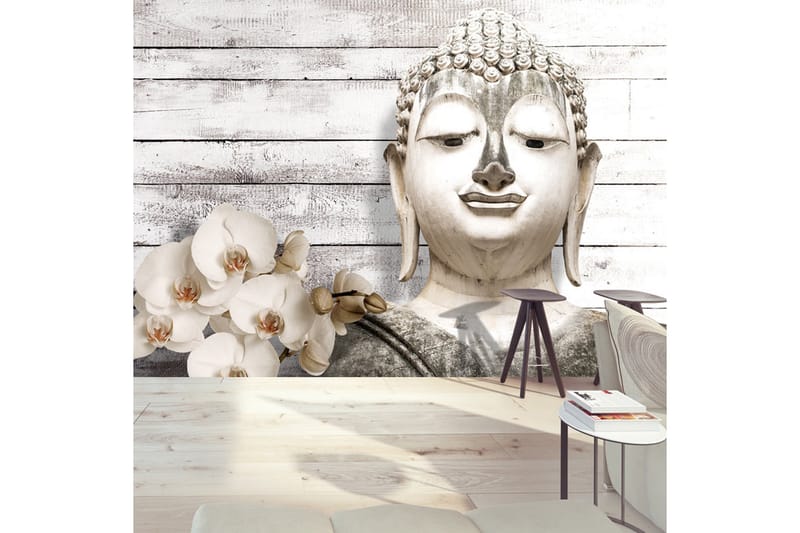 FOTOTAPET Smiling Buddha 250x175 - Artgeist sp. z o. o. - Inredning & dekor - Väggdekor - Tapeter & tapettillbehör - Fototapeter