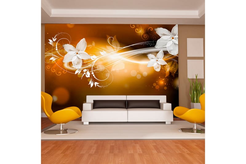 FOTOTAPET Snow Flower 250x175 - Artgeist sp. z o. o. - Inredning & dekor - Väggdekor - Tapeter & tapettillbehör - Fototapeter