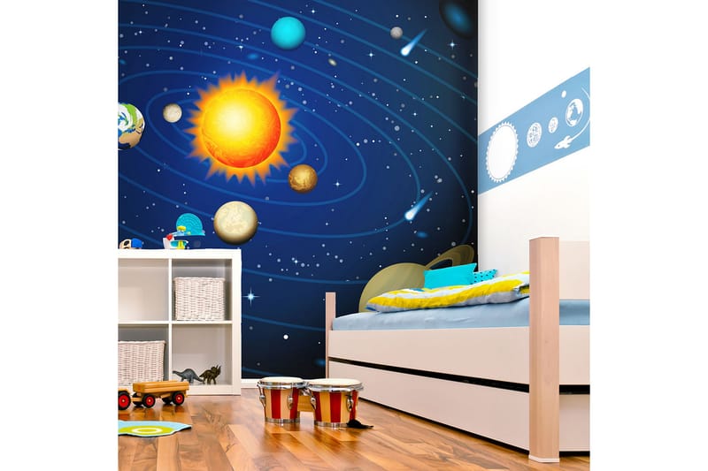 FOTOTAPET Solsystemet 200x154 - Artgeist sp. z o. o. - Inredning & dekor - Väggdekor - Tapeter & tapettillbehör - Fototapeter