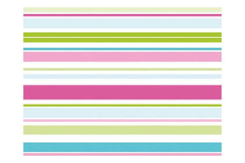 FOTOTAPET Söta Ränder 400x309 - Artgeist sp. z o. o. - Inredning & dekor - Väggdekor - Tapeter & tapettillbehör - Fototapeter