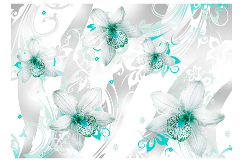 Fototapet Sounds Of Subtlety Turquoise 100x70 - Artgeist sp. z o. o. - Inredning & dekor - Väggdekor - Tapeter & tapettillbehör - Fototapeter