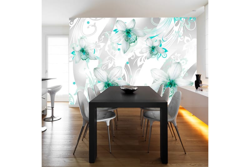 FOTOTAPET Sounds Of Subtlety Turquoise 250x175 - Artgeist sp. z o. o. - Inredning & dekor - Väggdekor - Tapeter & tapettillbehör - Fototapeter