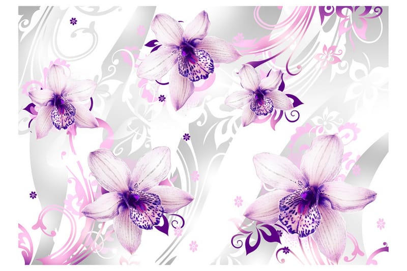 Fototapet Sounds Of Subtlety Violet 200x140 - Artgeist sp. z o. o. - Inredning & dekor - Väggdekor - Tapeter & tapettillbehör - Fototapeter