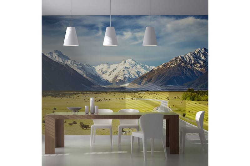 Fototapet Southern Alps New Zealand 200x154 - Artgeist sp. z o. o. - Inredning & dekor - Väggdekor - Tapeter & tapettillbehör - Fototapeter