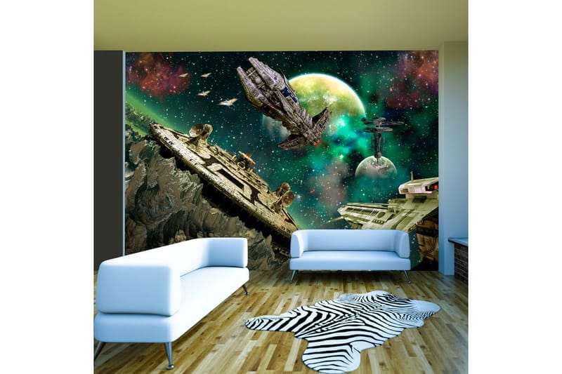 FOTOTAPET Space Fleet 300x210 - Artgeist sp. z o. o. - Inredning & dekor - Väggdekor - Tapeter & tapettillbehör - Fototapeter