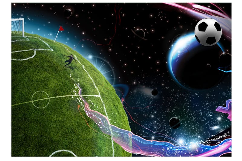 Fototapet Space Match 200x140 - Artgeist sp. z o. o. - Inredning & dekor - Väggdekor - Tapeter & tapettillbehör - Fototapeter
