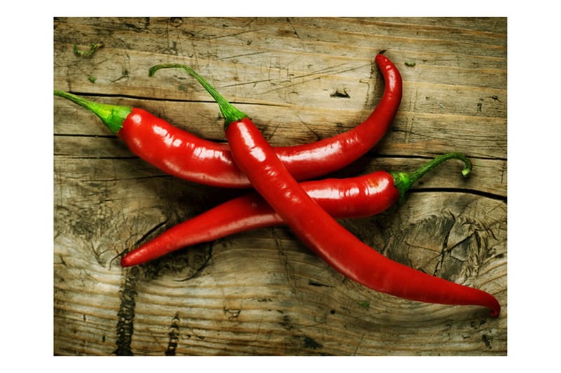 Fototapet Spicy Chili Peppers 250x193 - Artgeist sp. z o. o. - Inredning & dekor - Väggdekor - Tapeter & tapettillbehör - Fototapeter