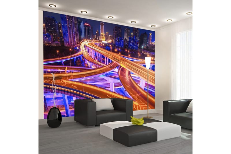 Fototapet Spiderweb Of Roads 200x140, Artgeist sp. z o. o.