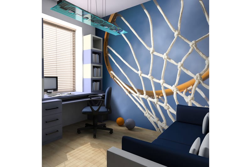 FOTOTAPET Sport Basketball 200x154 - Artgeist sp. z o. o. - Inredning & dekor - Väggdekor - Tapeter & tapettillbehör - Fototapeter