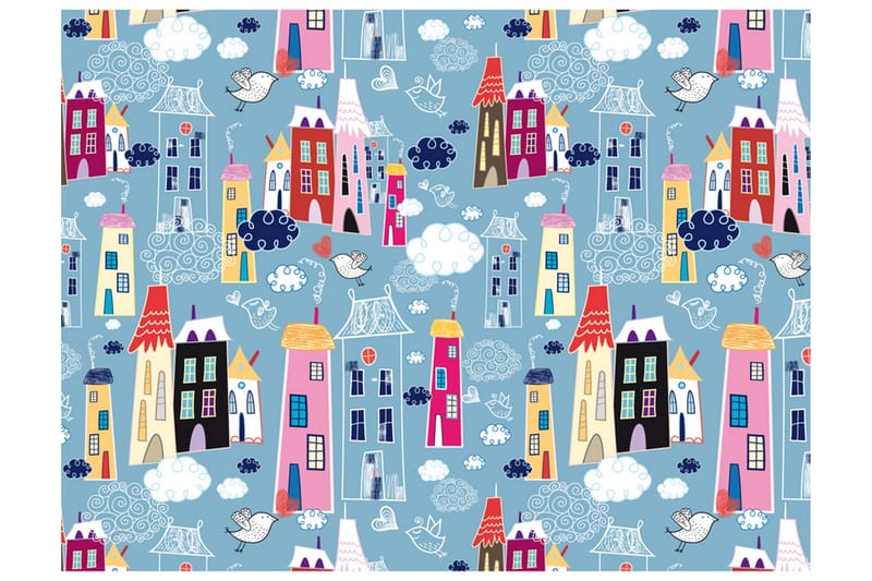 Fototapet Stad Bland Molnen 300x231, Artgeist sp. z o. o.