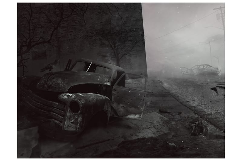 FOTOTAPET Staden Av Rädsla 200x154 - Artgeist sp. z o. o. - Inredning & dekor - Väggdekor - Tapeter & tapettillbehör - Fototapeter