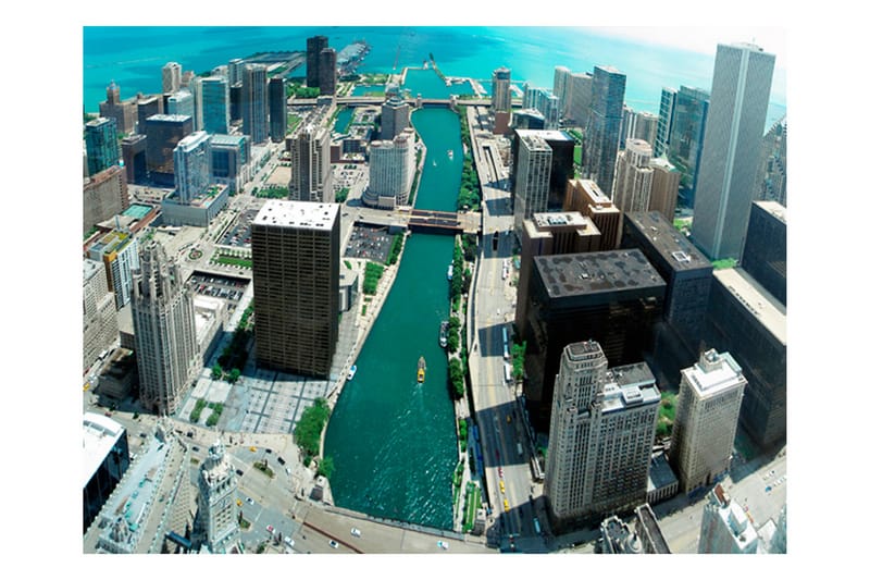 FOTOTAPET Stadsbyggnadskonst Av Chicago 250x193 - Artgeist sp. z o. o. - Inredning & dekor - Väggdekor - Tapeter & tapettillbehör - Fototapeter