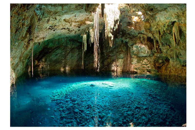 FOTOTAPET Stalactite Cave 350x245 - Artgeist sp. z o. o. - Inredning & dekor - Väggdekor - Tapeter & tapettillbehör - Fototapeter