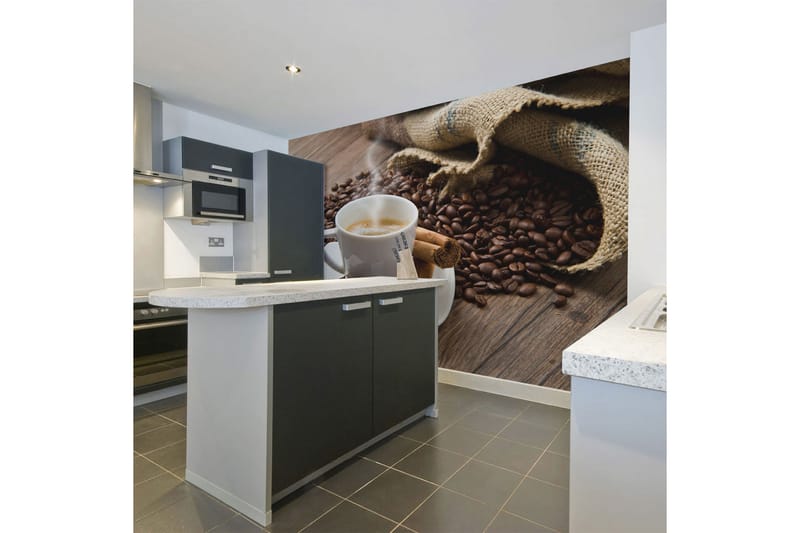 FOTOTAPET Star Anise Coffee 350x270 - Artgeist sp. z o. o. - Inredning & dekor - Väggdekor - Tapeter & tapettillbehör - Fototapeter