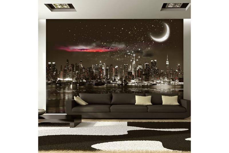 FOTOTAPET Starry Night Over NY 200x140 - Artgeist sp. z o. o. - Inredning & dekor - Väggdekor - Tapeter & tapettillbehör - Fototapeter