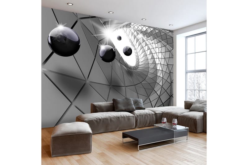 FOTOTAPET Steel Illusion 100x70 - Artgeist sp. z o. o. - Inredning & dekor - Väggdekor - Tapeter & tapettillbehör - Fototapeter