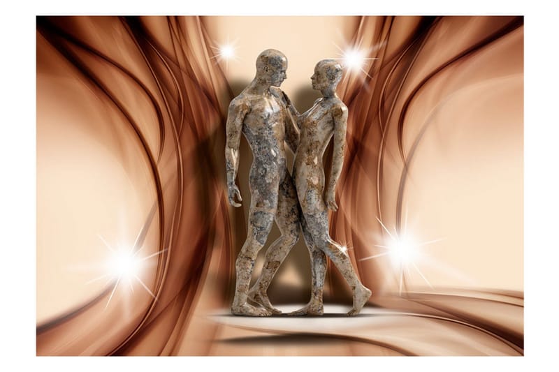 Fototapet Stone Couple 350x245 - Artgeist sp. z o. o. - Inredning & dekor - Väggdekor - Tapeter & tapettillbehör - Fototapeter