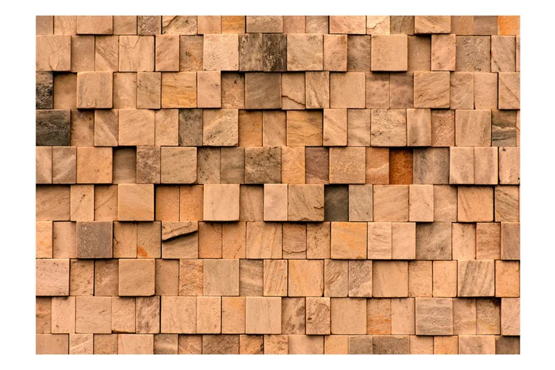 Fototapet Stone Jigsaw 400x280 - Artgeist sp. z o. o. - Inredning & dekor - Väggdekor - Tapeter & tapettillbehör - Fototapeter